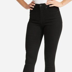 Everlane Authentic Stretch High-Rise Skinny Jeans in Black, size 30